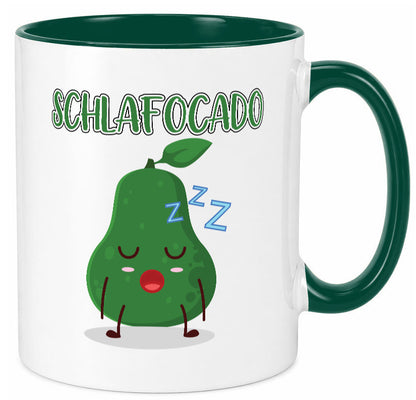 Schlafocado | Müde Avocado ich will noch Schlafen lustiger Spruch Geschenk Tasse