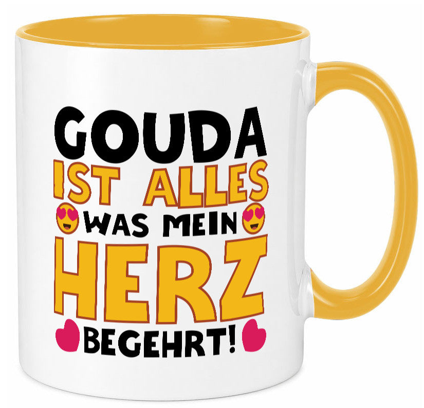 Ich brauche Gouda | Käseliebhaber Käse lustig Humor Geschenkidee Geschenk Tasse