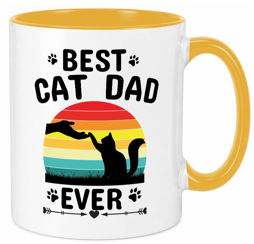 Best Cat Dad Ever lustiger Spruch Geschenk Humor Geschenkidee Tasse