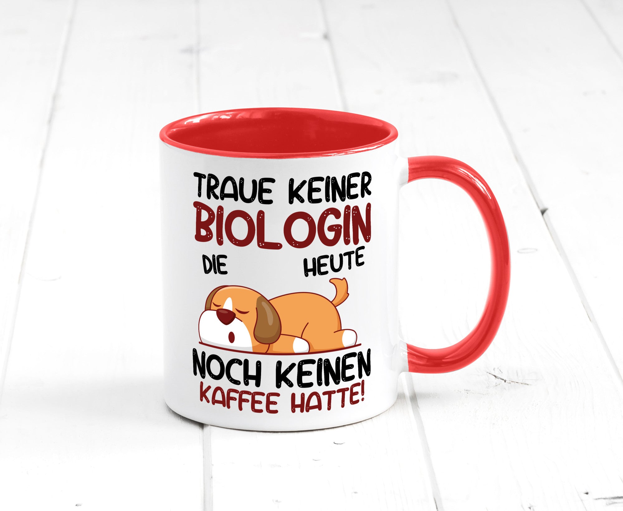 Traue keiner Biologin | Biologie Naturforscherin Geschenkidee Humor Tasse
