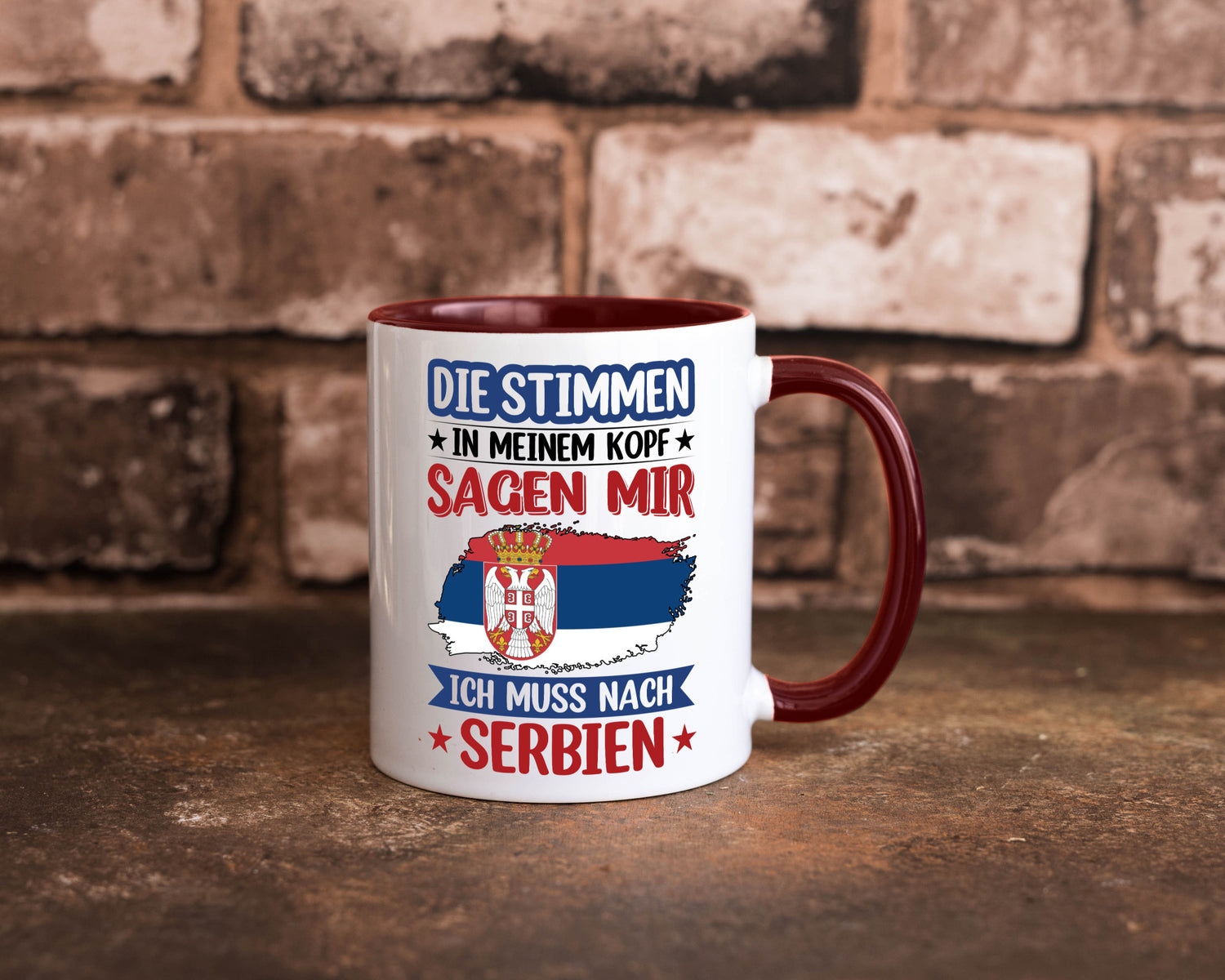 Serbien | Urlaub Stimmen in meinem Kopf Traumland v2 Geschenk Humor