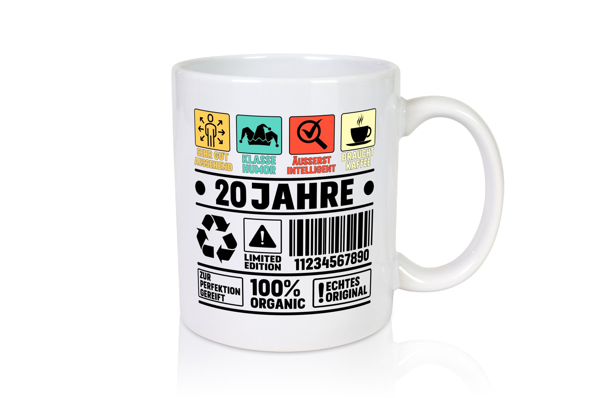 20. Geburtstag | 20 Jahre Humor Limited Edition Geschenkidee Tasse