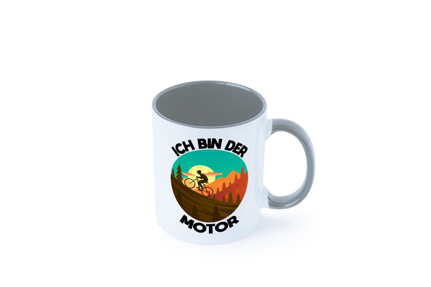 Ich bin der Motor | Mountainbiking Fahrrad Berge Geschenkidee Humor Tasse