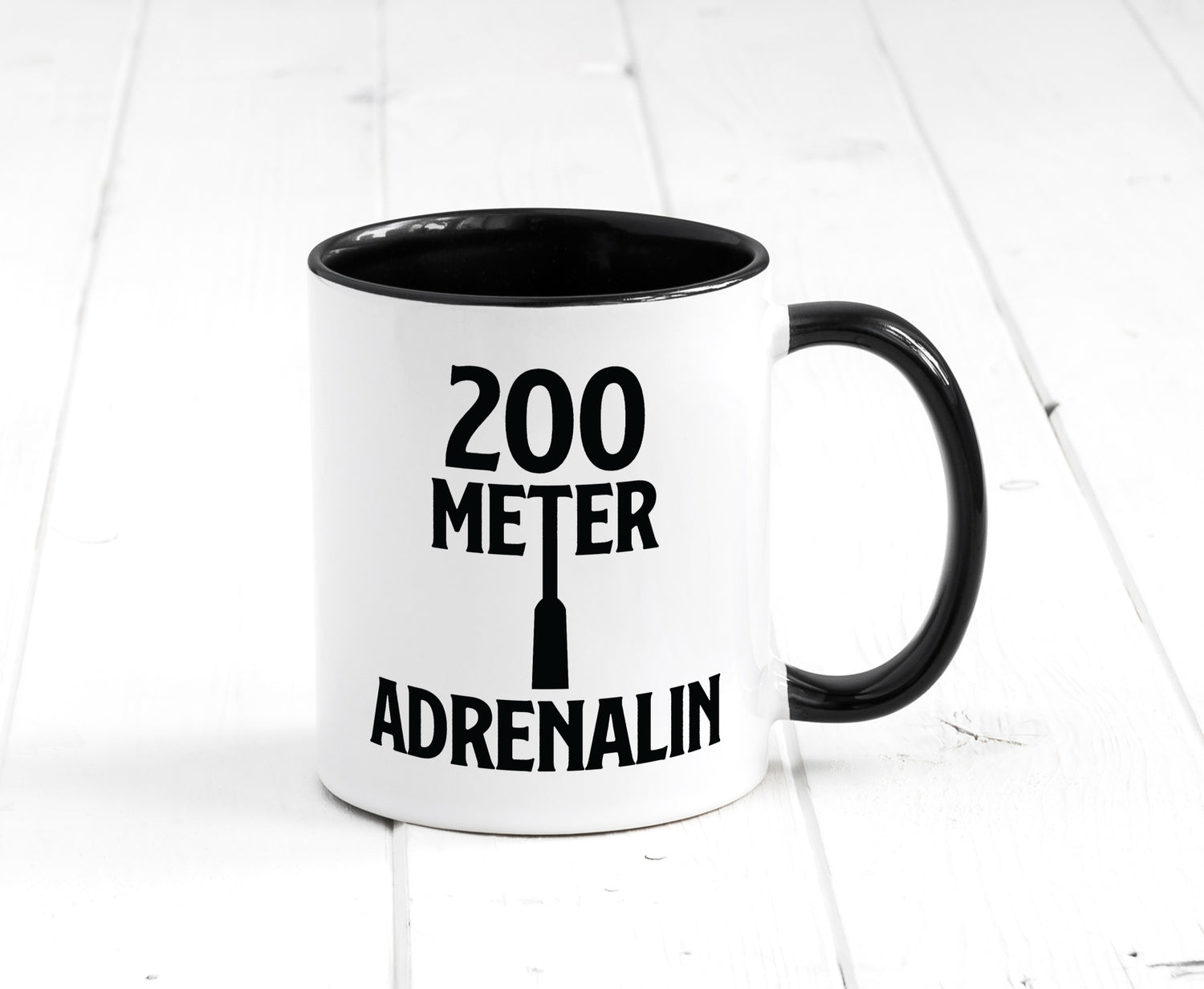 200 Meter Adrenalin v2 lustig Humor Geschenkidee Geschenk Tasse