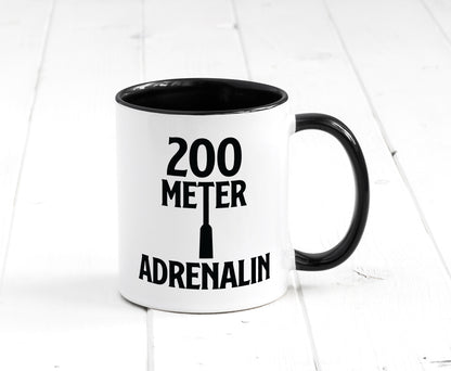 200 Meter Adrenalin v2 lustig Humor Geschenkidee Geschenk Tasse