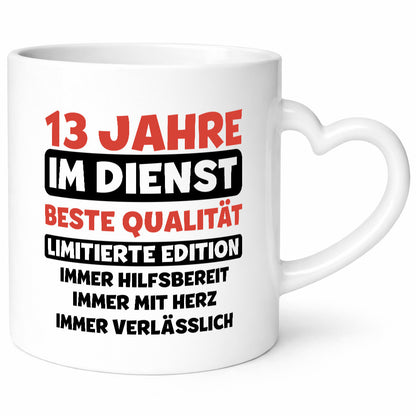 13 Jahre im Dienst | Jubiläum Arbeit v3 Geschenk Kollegen Büro lustiger Spruch