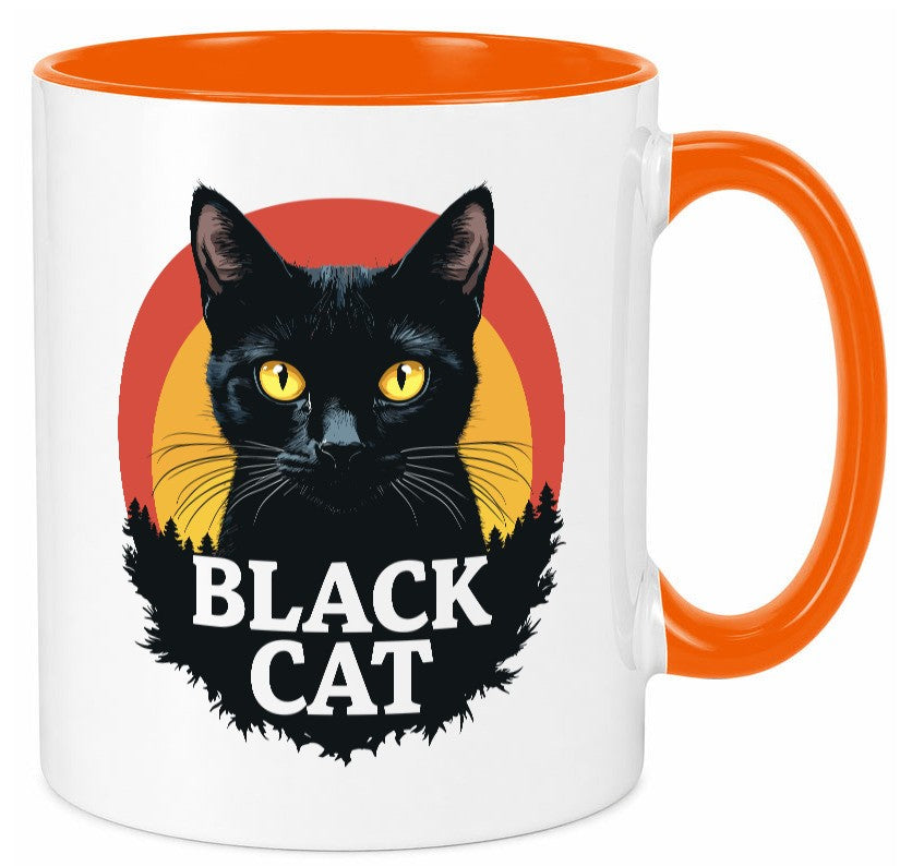 Black Cat | Schwarze Katze Böse Humor Tierliebhaber Geschenkidee Tasse