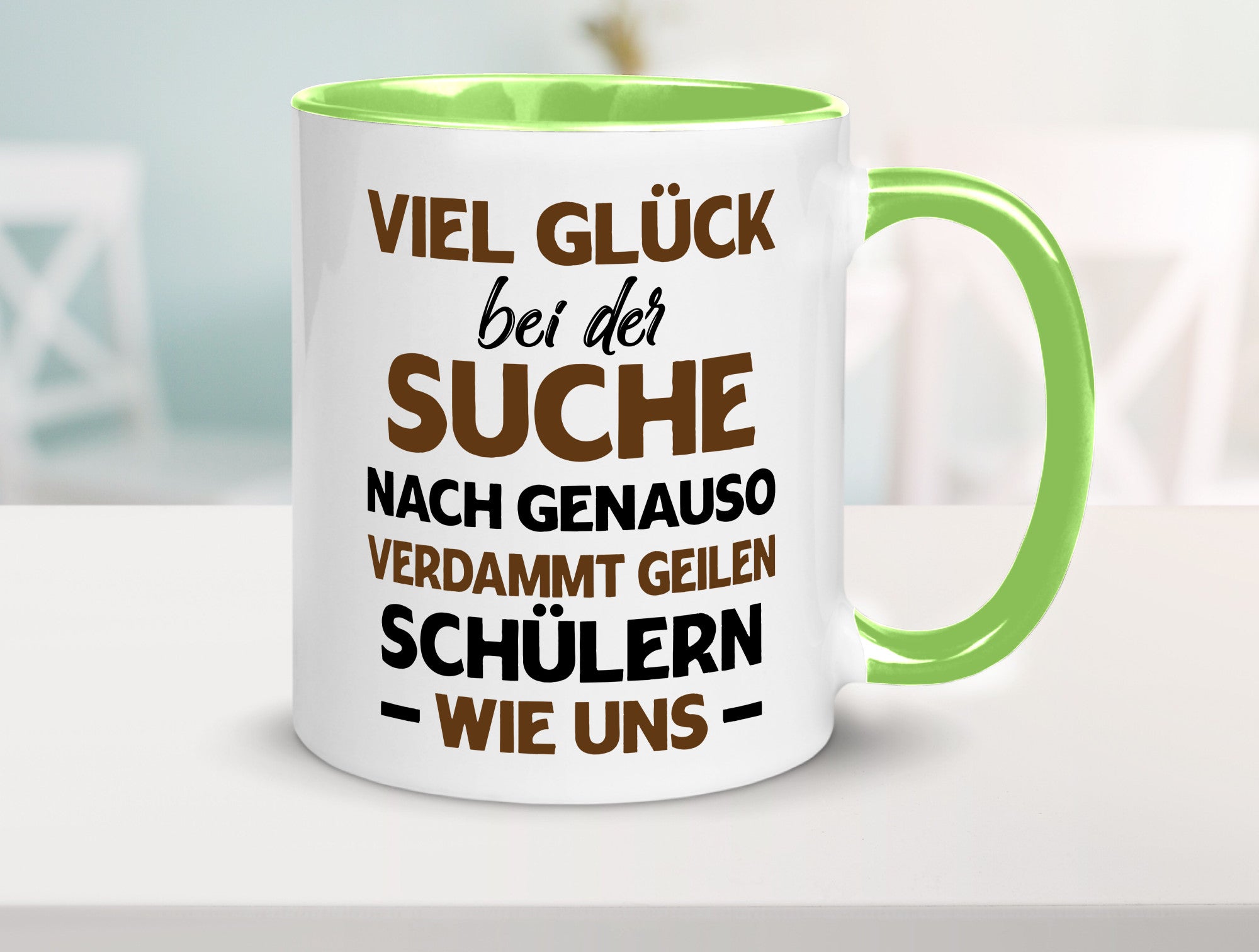 Viel glück | Geile schüler Schule Beste Lehrerin lustig Humor Geschenkidee