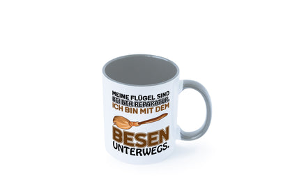 Flügel Reperatur lustig Humor Geschenkidee Geschenk Tasse