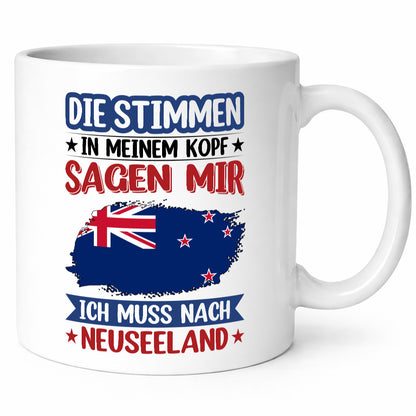 Neuseeland | Urlaub Stimmen in meinem Kopf Traumland lustig Humor Geschenkidee