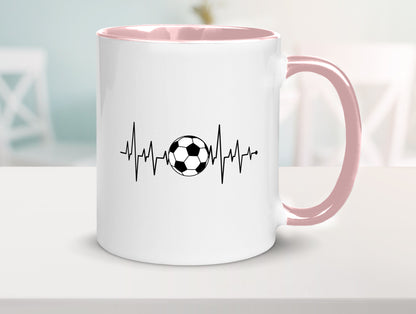 Fußball Herzschlag | Fussballer Verein Sport Team Geschenk Humor Geschenkidee