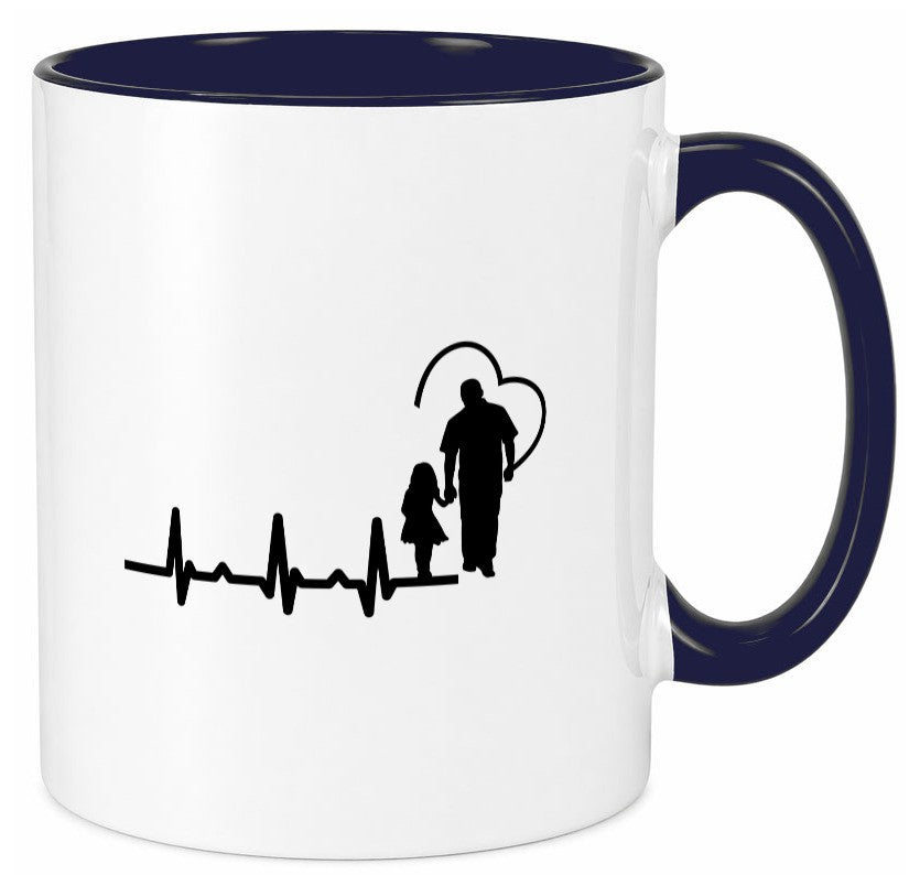 Vater Tochter Herz | Papa Vatertag Vaterliebe lustiger Spruch Geschenk Familie Tasse