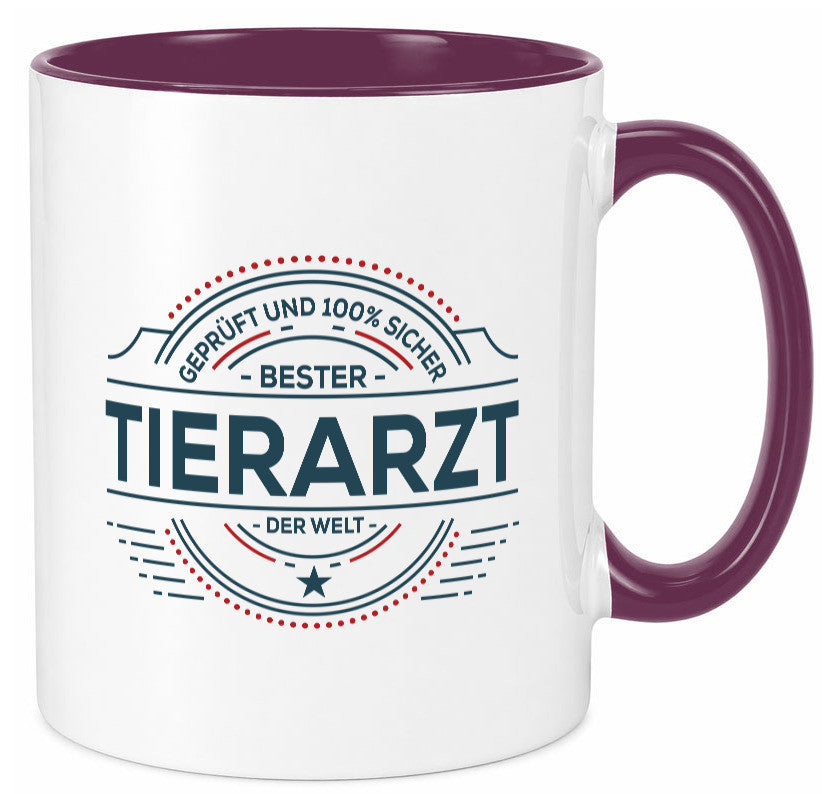 Geprüft und sicher: Tierarzt | Tiermedizin Mediziner Humor Tierliebhaber