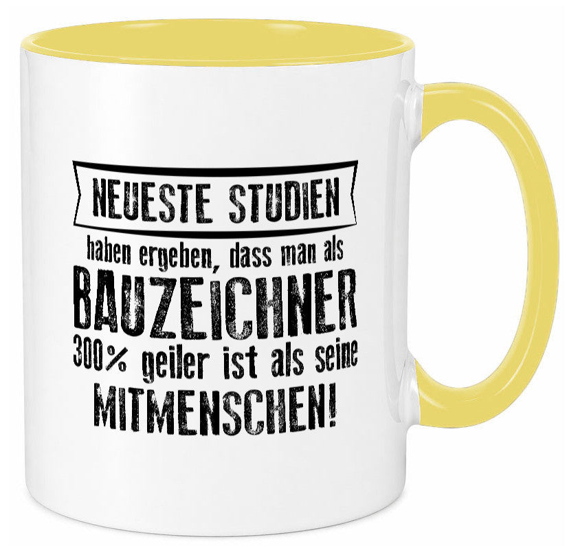 Neuste Studien: Bauzeichner | Zeichner Humor Geschenkidee Tasse