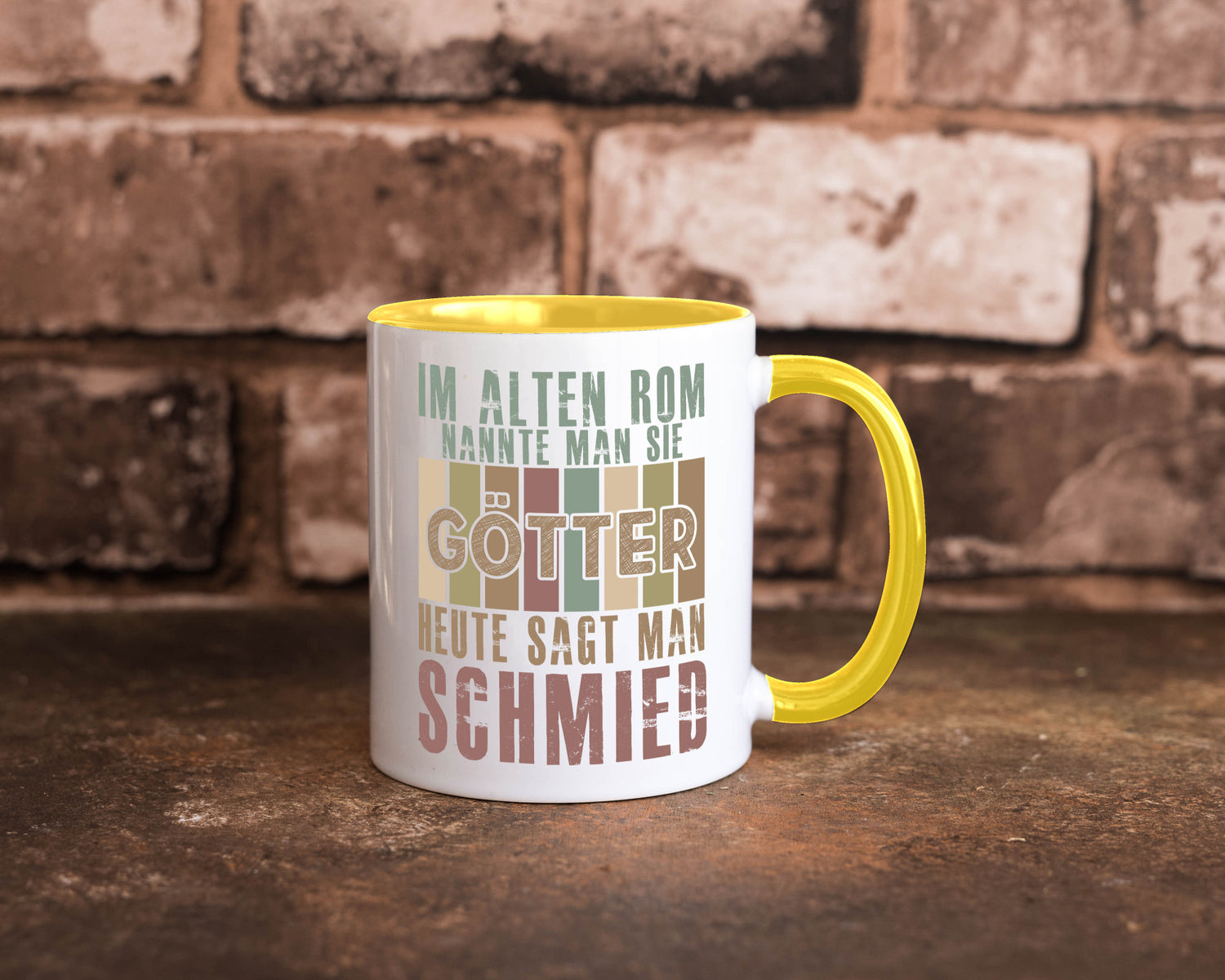 Heute sagt man: Schmied | schmieden lustig Humor Geschenkidee Geschenk Tasse