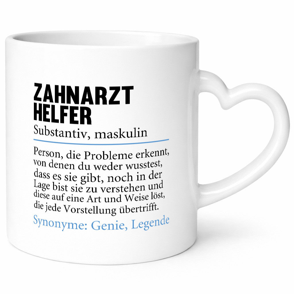 Zahnarzthelfer | Spruch Humor Zahnmedizin Geschenkidee Tasse