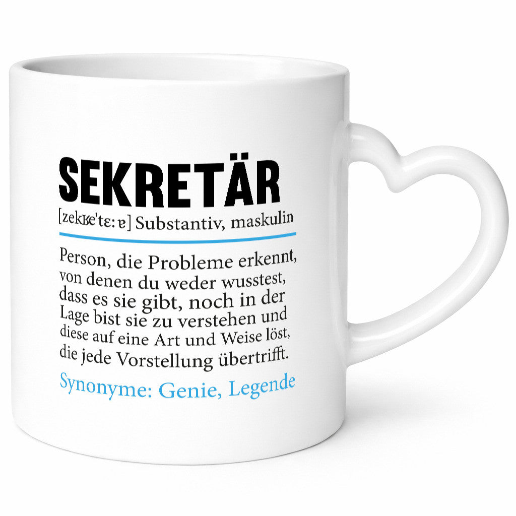 Sekretär | Spruch Büro Beruf lustiger Humor Arbeit Kollegen Geschenkidee Tasse