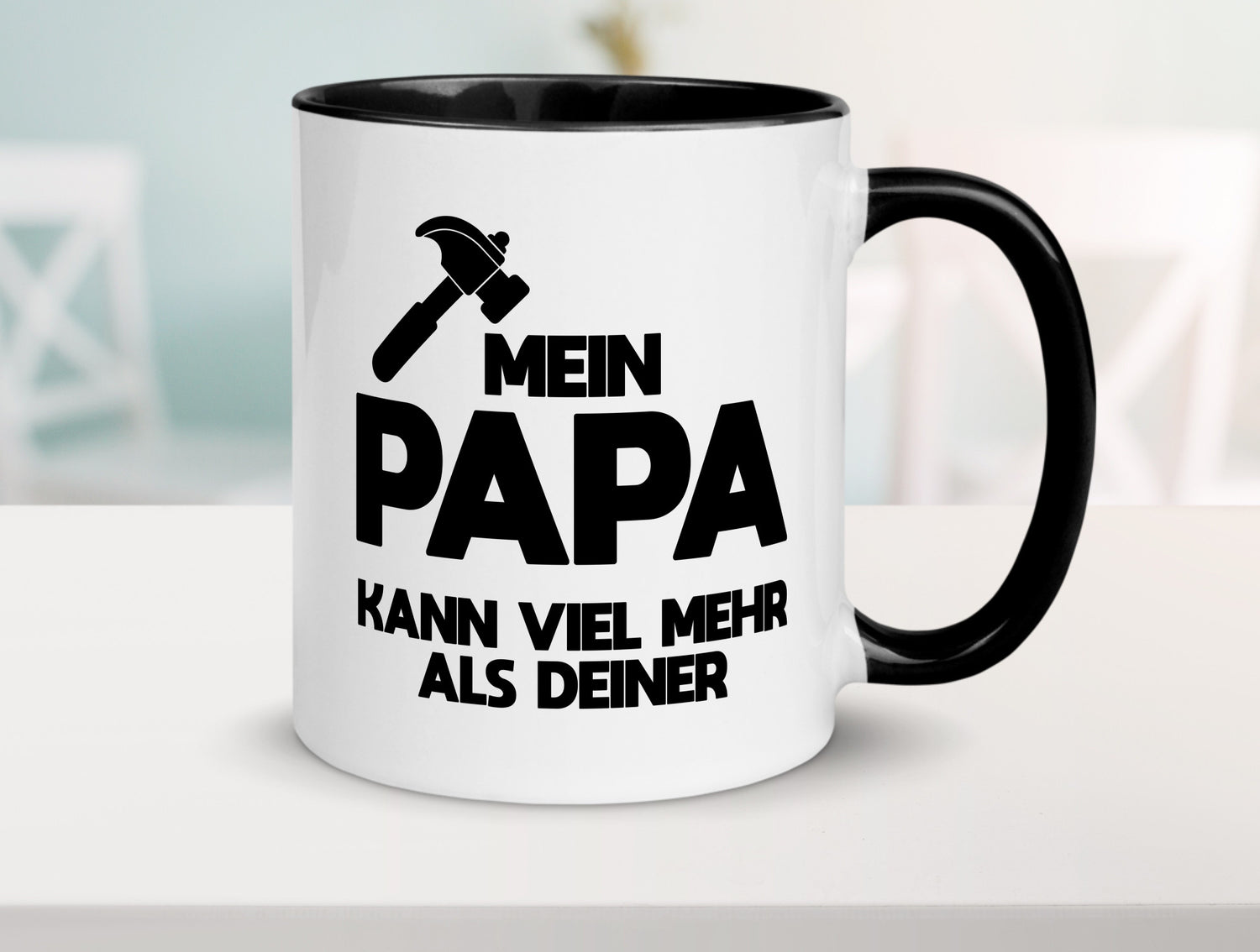 Mein papa kann viel mehr als deiner | Bester lustiger Spruch Geschenk Humor