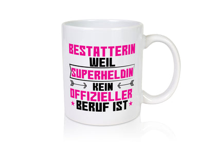 Superheldin Bestatterin | Bestattung Totengräberin lustiger Spruch Geschenk