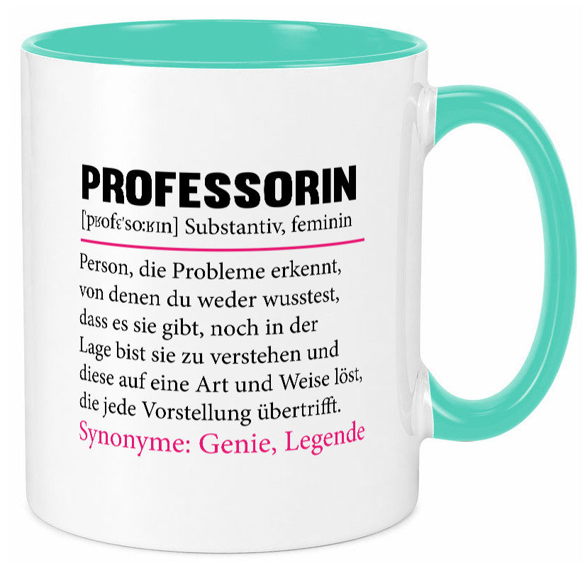 Professorin | Uni Beruf Universität Spruch Prof v2 lustiger Geschenk Arbeit Tasse