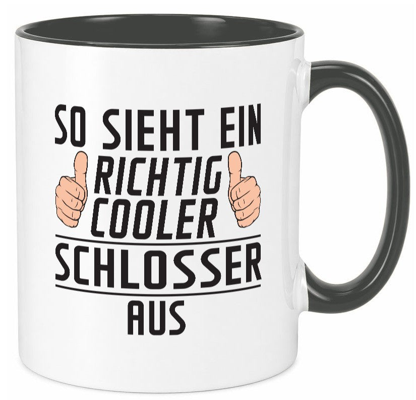 Richtig Cooler Schlosser | Beruf Schlosserei Geschenk Arbeit Kollegen Büro Tasse
