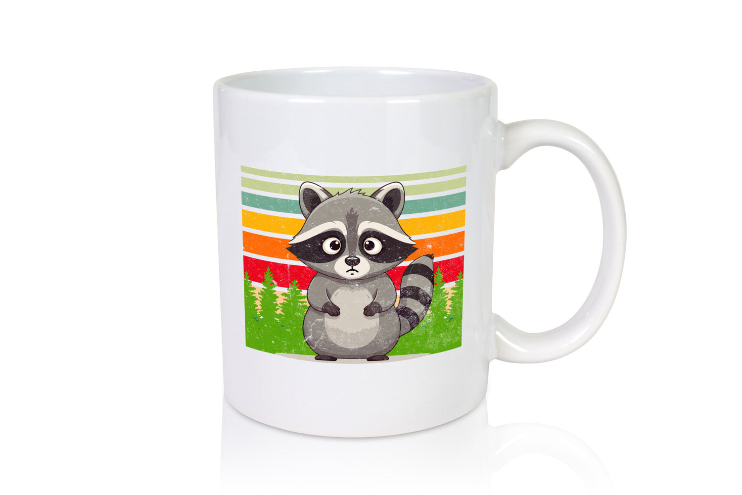 Waschbär | Vintage v2 lustiger Spruch Geschenk Humor Geschenkidee Tasse