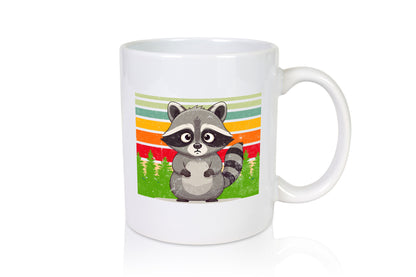 Waschbär | Vintage v2 lustiger Spruch Geschenk Humor Geschenkidee Tasse