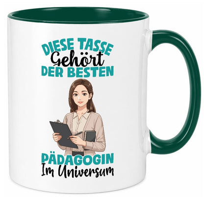Im Universum: Pädagogin | Pädagogik lustig Humor Geschenkidee Geschenk Tasse