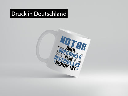 Superheld Notar | Jurist lustiger Spruch Geschenk Humor Geschenkidee Tasse