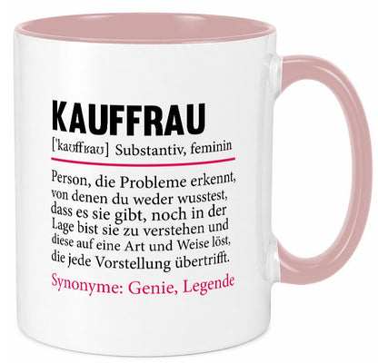 Kauffrau | Humor Spruch Definition Kauffrauen Geschenkidee Tasse