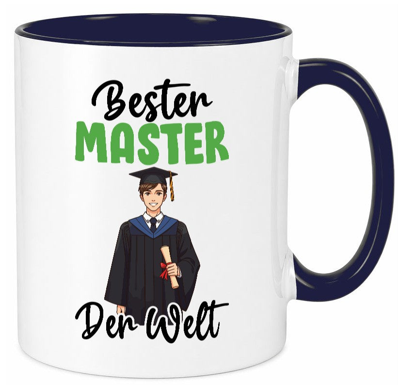 Bester Master | Universität Student v2 lustig Humor Geschenkidee Geschenk Tasse