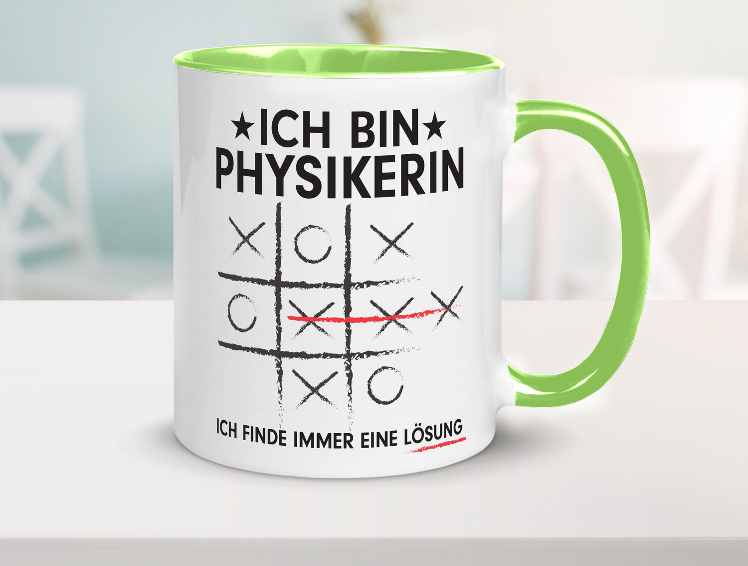 Löse Probleme: Physikerin | Physik Humor Geschenkidee Tasse