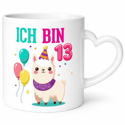 13. Geburtstag | 13 Jahre Lama Alpaka Humor Geschenkidee Tasse