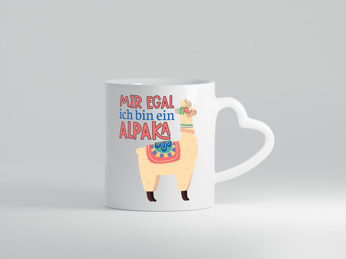 Mir egal ich bin ein Alpala | Lama Juckt mich nicht Geschenkidee Humor Tasse