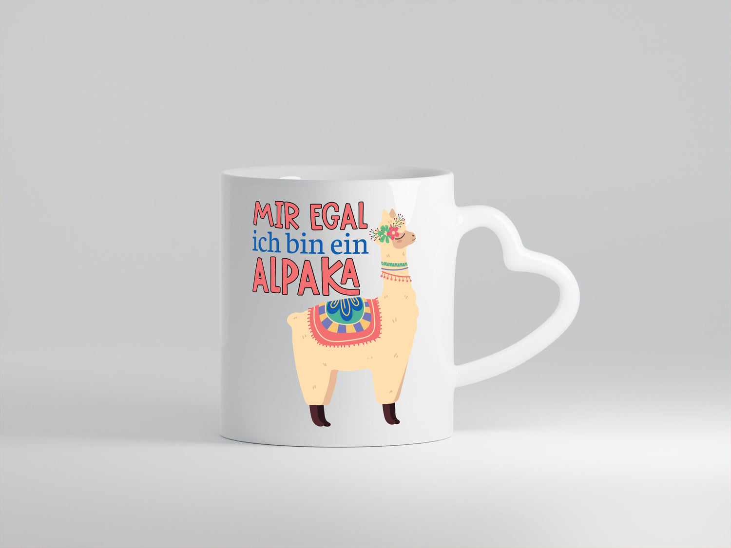 Mir egal ich bin ein Alpala | Lama Juckt mich nicht Geschenkidee Humor Tasse