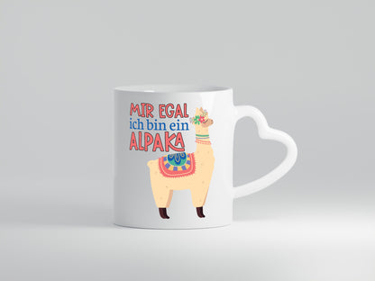 Mir egal ich bin ein Alpala | Lama Juckt mich nicht Geschenkidee Humor Tasse
