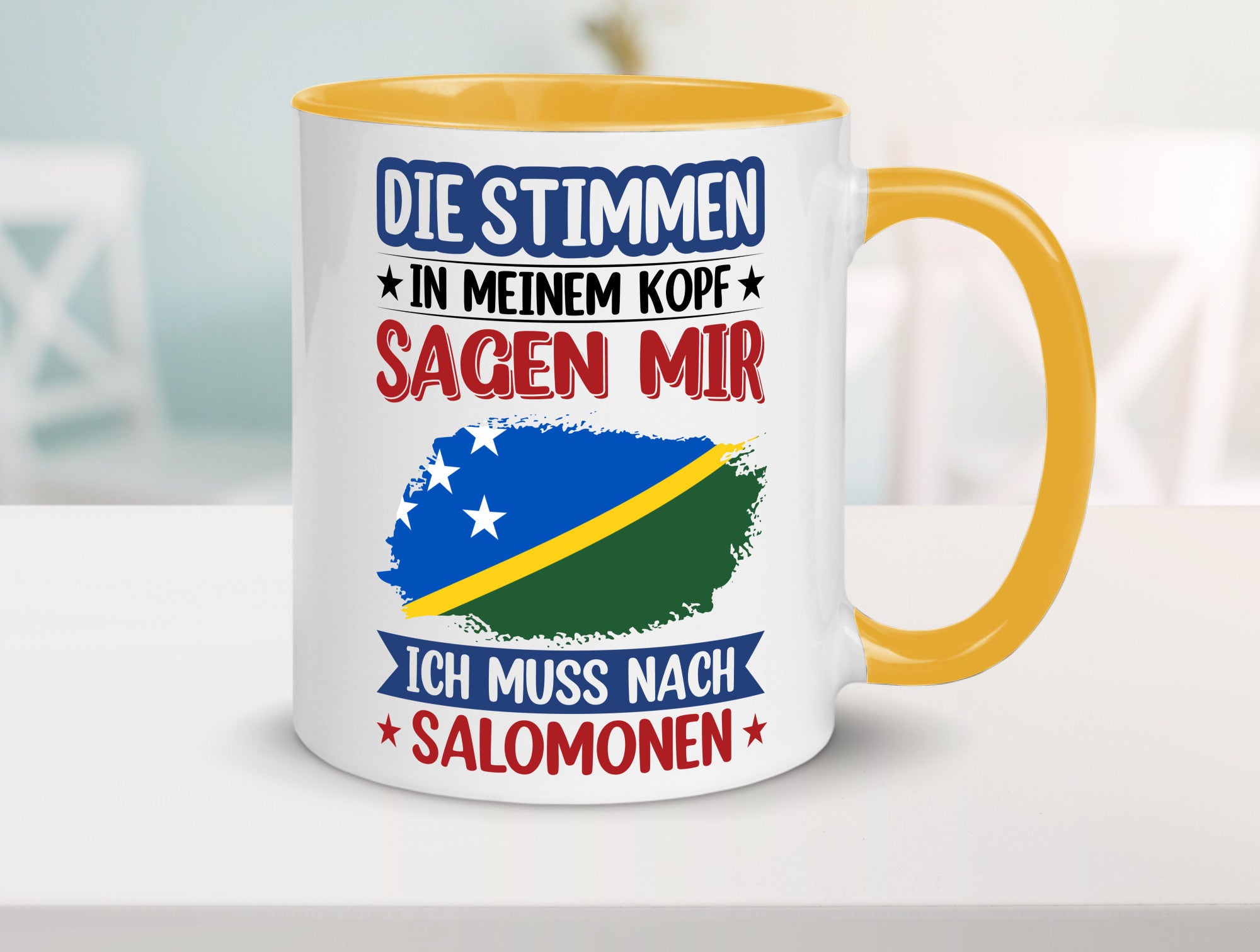 Salomonen | Urlaub Stimmen in meinem Kopf Traumland v2 Humor Geschenkidee Tasse