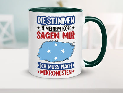 Mikronesien | Urlaub Stimmen in meinem Kopf Traumland Geschenk Humor