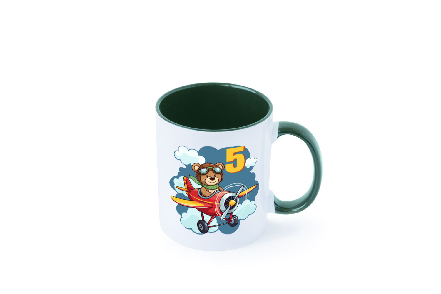 5. Geburtstag | 5 Jahre Kinder Pilot Flugzeug Geschenkidee Humor Tasse