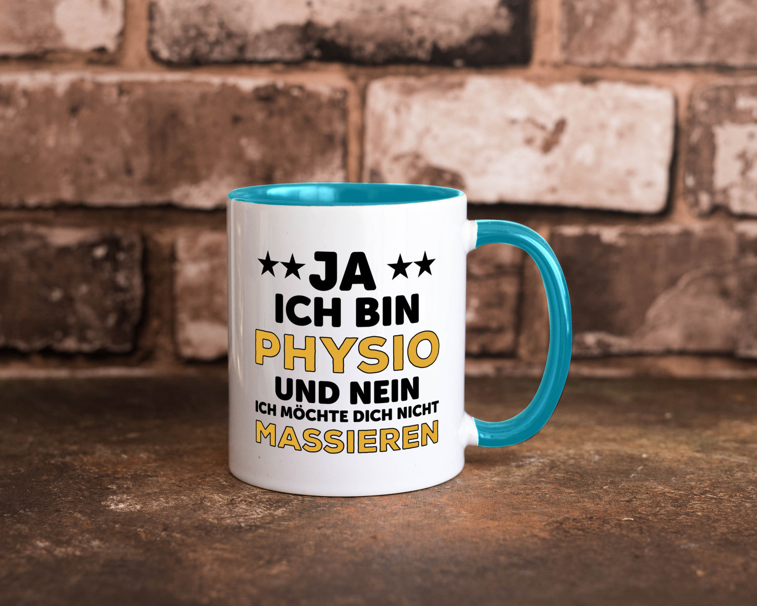 Ich bin Physio | lustige Spruch Tasse Physiotherapeut Geschenkidee Humor