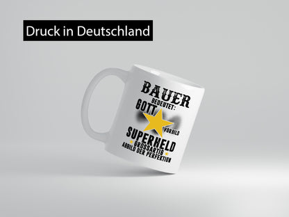 Bedeutung von Bauer | Bauernhof Landwirtschaft Geschenkidee Humor Tasse