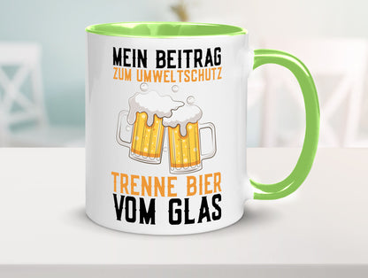 Beitrag zum Umweltschutz | Biertrinker Party Pils lustiger Spruch Geschenk