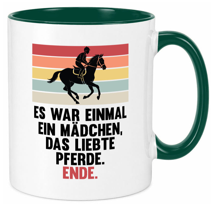 Es war einmal ein Mädchen das Liebte Pferde | lustig Humor Geschenkidee Tasse