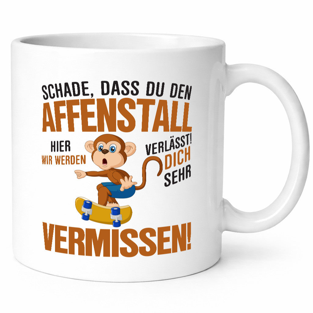 Glückwunsch zur Flucht | Affenstall Arbeitskollegen Affe Geschenk Arbeit