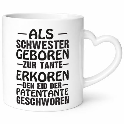Eid der Patentante | Tante Tasse Schwester Humor lustig Geschenkidee Geschenk