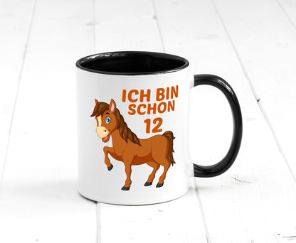 12. Geburtstag | Ich bin schon 12 Pferde Pony Geschenkidee Humor Tasse