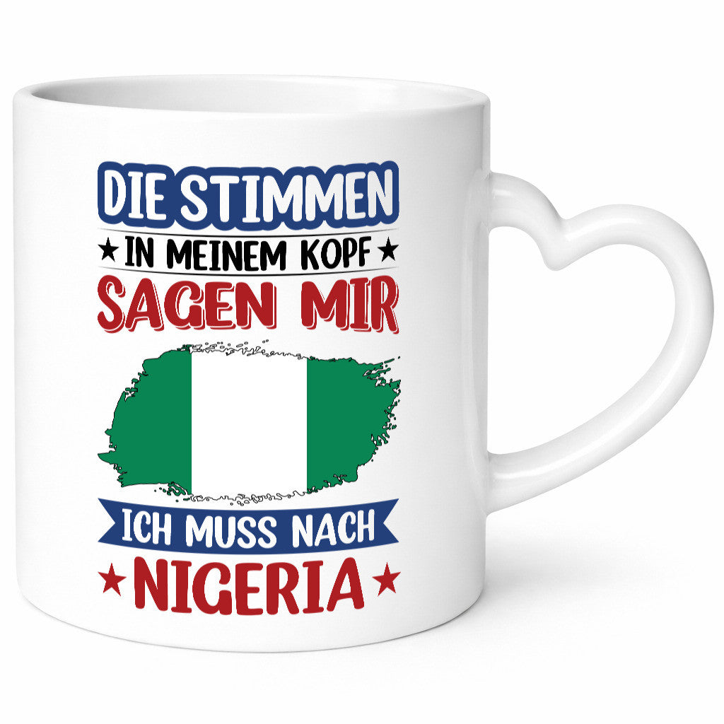 Nigeria | Urlaub Stimmen in meinem Kopf Traumland Geschenk Humor Geschenkidee