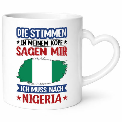 Nigeria | Urlaub Stimmen in meinem Kopf Traumland Geschenk Humor Geschenkidee