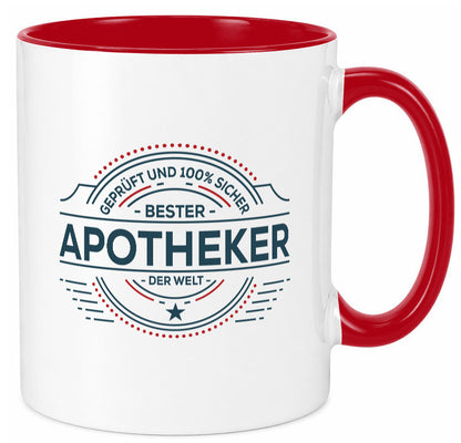 Geprüft und sicher: Apotheker | Apotheke Pharmazie Geschenkidee Humor Tasse