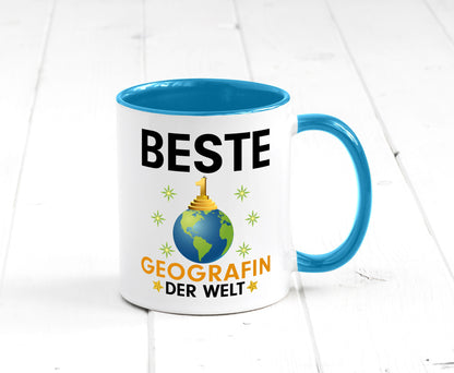 Welt Beste Geografin | Geografie lustiger Spruch Geschenk Humor Geschenkidee